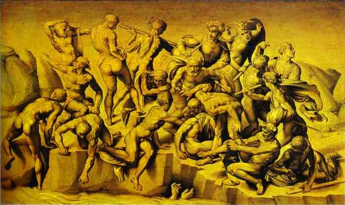 michelangelo - Michelangelo - Aristotile da Sangallo The Battle of Cascina.JPG