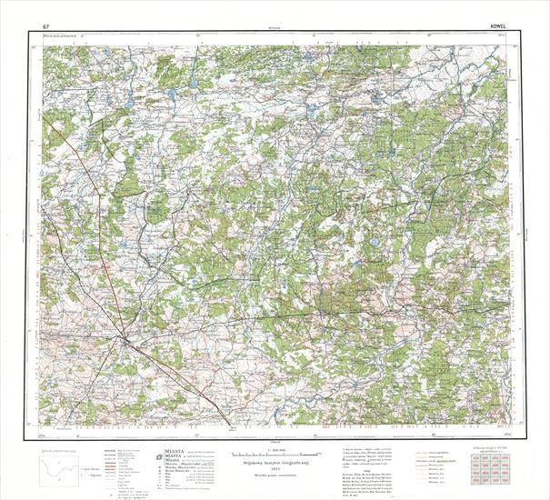 Mapa operacyjna Polski 1-300.000 - WIG 1928-1939 - L0003 67 - KOWEL - WIG 1933.jpg