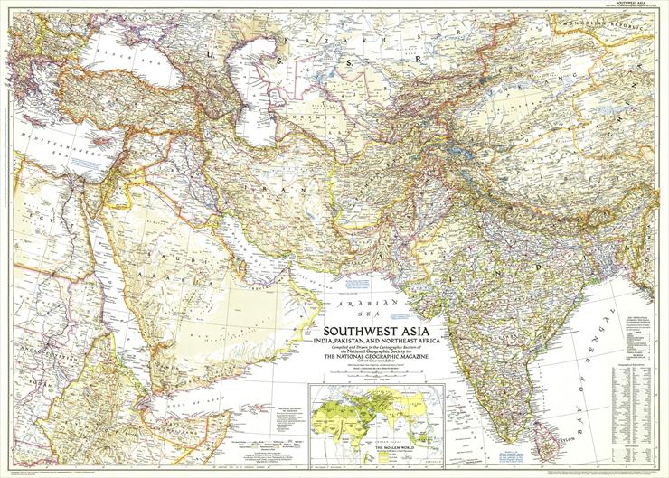 Mapy National Geographic. 539 map. Wysoka jakość - Asia - Southwest 1952.jpg