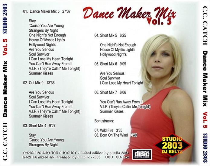 CC CATCH DANCE MAXER MIX - 2003 Dance Maker Mix Vol.5 03.jpg